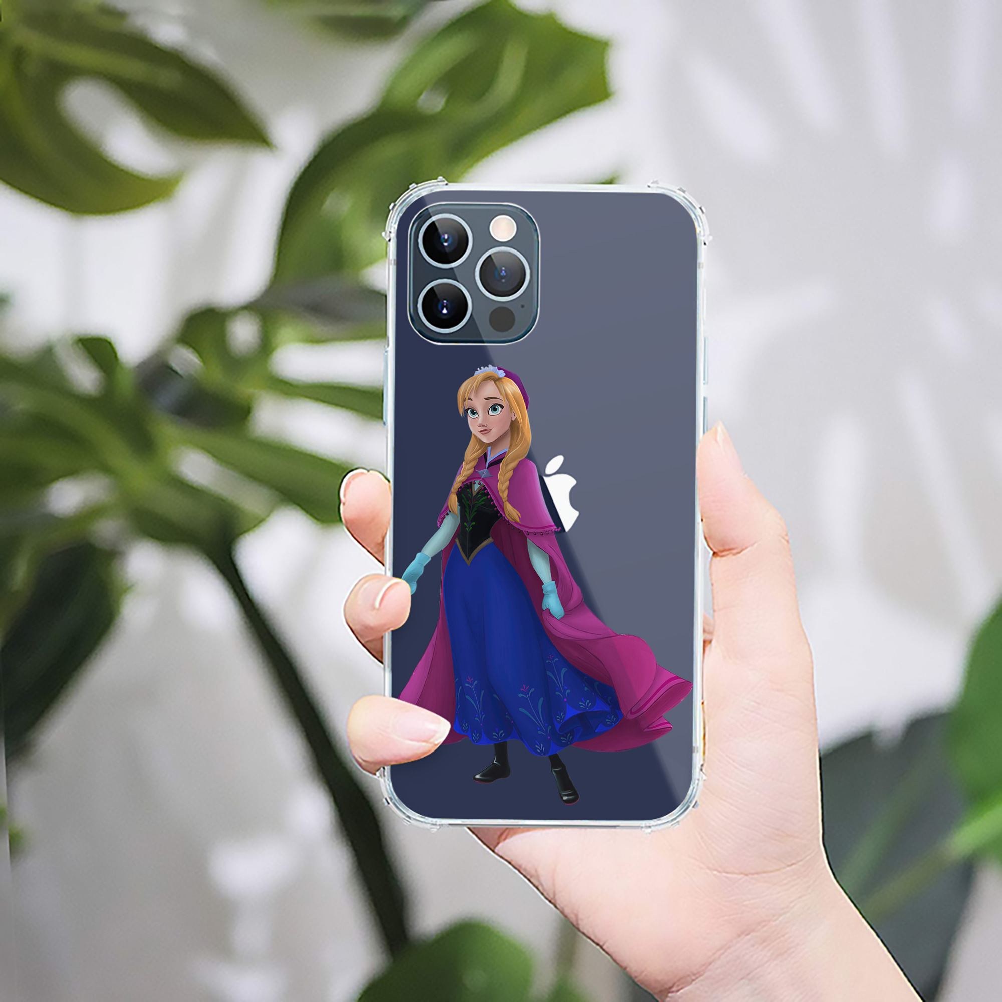 （画像用） アナと雪の女王 アンナ エルサ Frozen Anna Elsa 【iPhone 12シリーズ対応】透明スマホケース（クリアソフトケース）